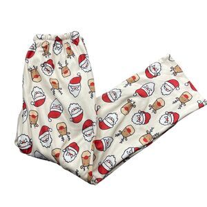 Spark Paws NEW Medium Lounge Pants Cotton Blend Elastic Waist Santa Reindeer